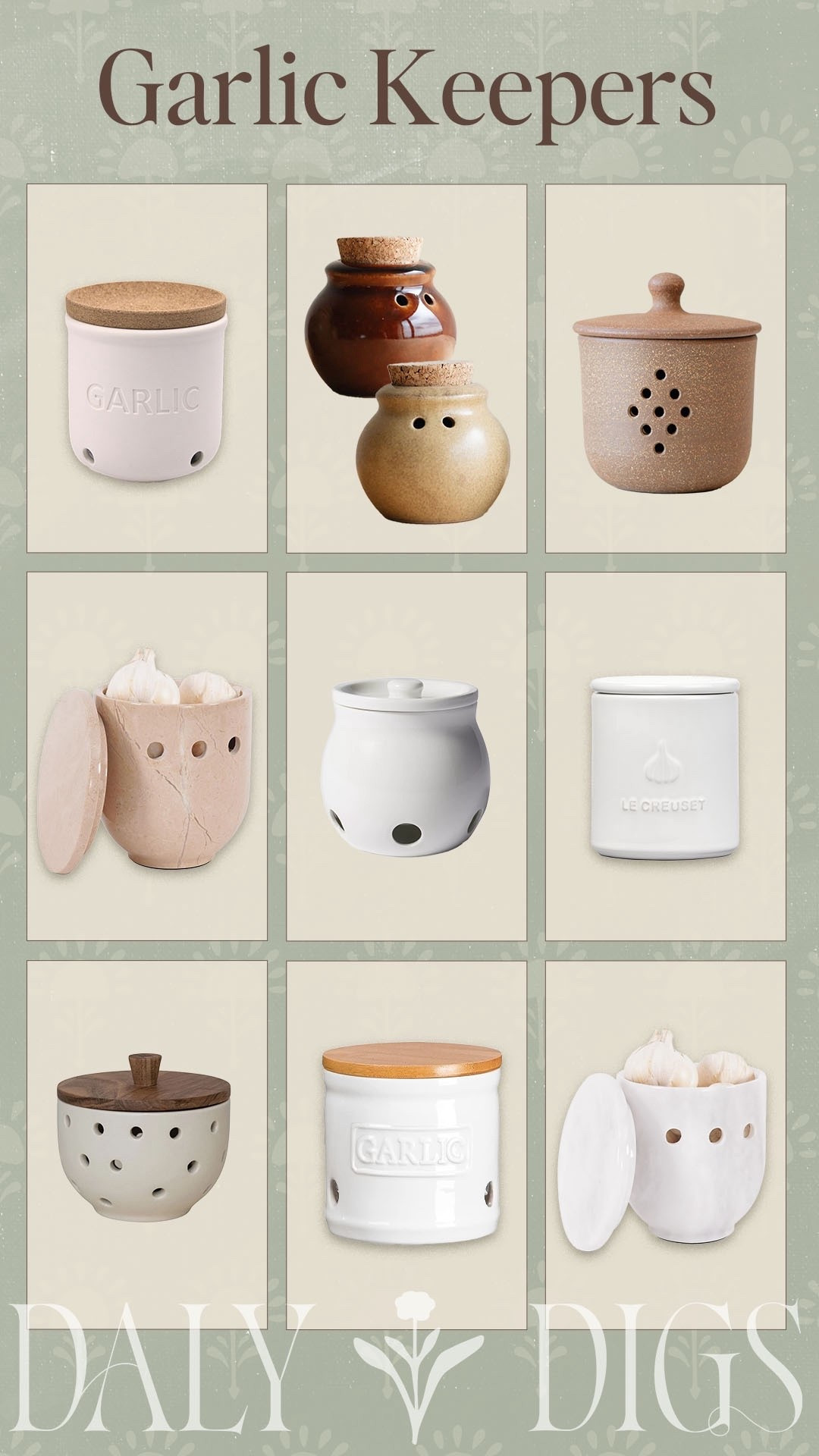 Kitchen essential you might not know you need , a garlic keeper. 