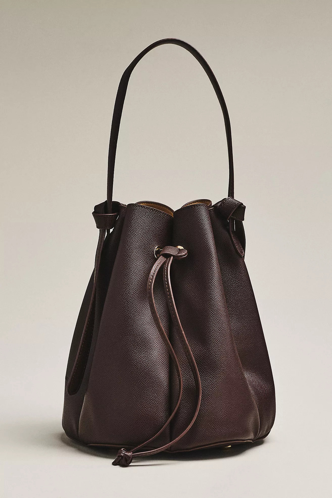 Laguna Cinched Vegan Leather Bucket Bag | Anthropologie (US)