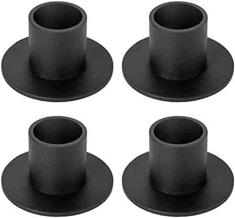 HUANGXIN 4 Pcs Black Candle Holders Retro Candlestick Holder Farmhouse Decor for Home Wedding Par... | Amazon (US)