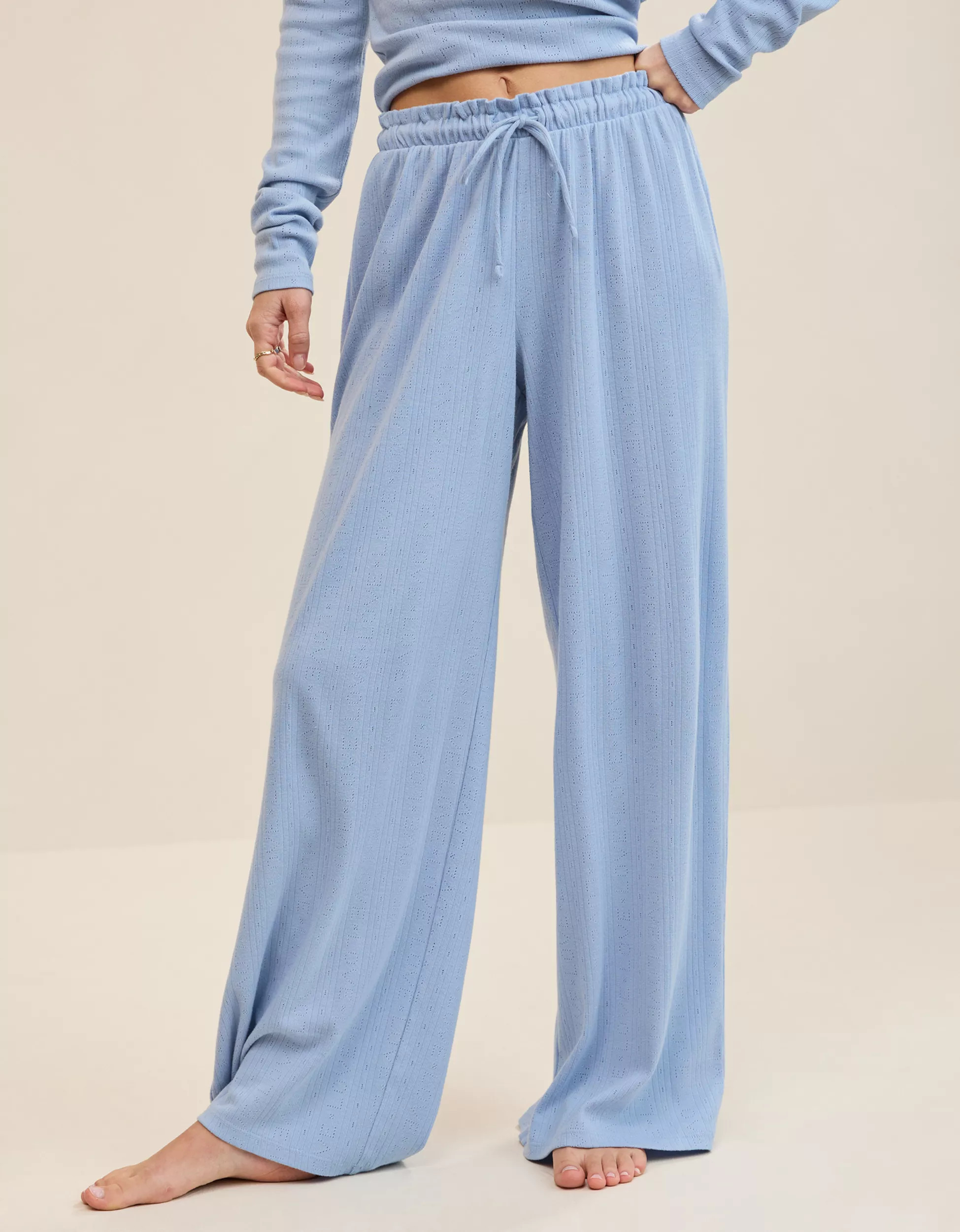 Aerie Off-Duty Pointelle Trouser PJ | Aerie