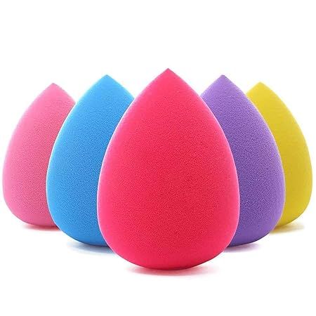 BEAKEY 5 Pcs Makeup Sponge Set Blender Beauty Foundation Blending Sponge, Flawless for Liquid, Cr... | Amazon (US)