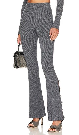 Edna Knit Pant in Dark Grey | Revolve Clothing (Global)
