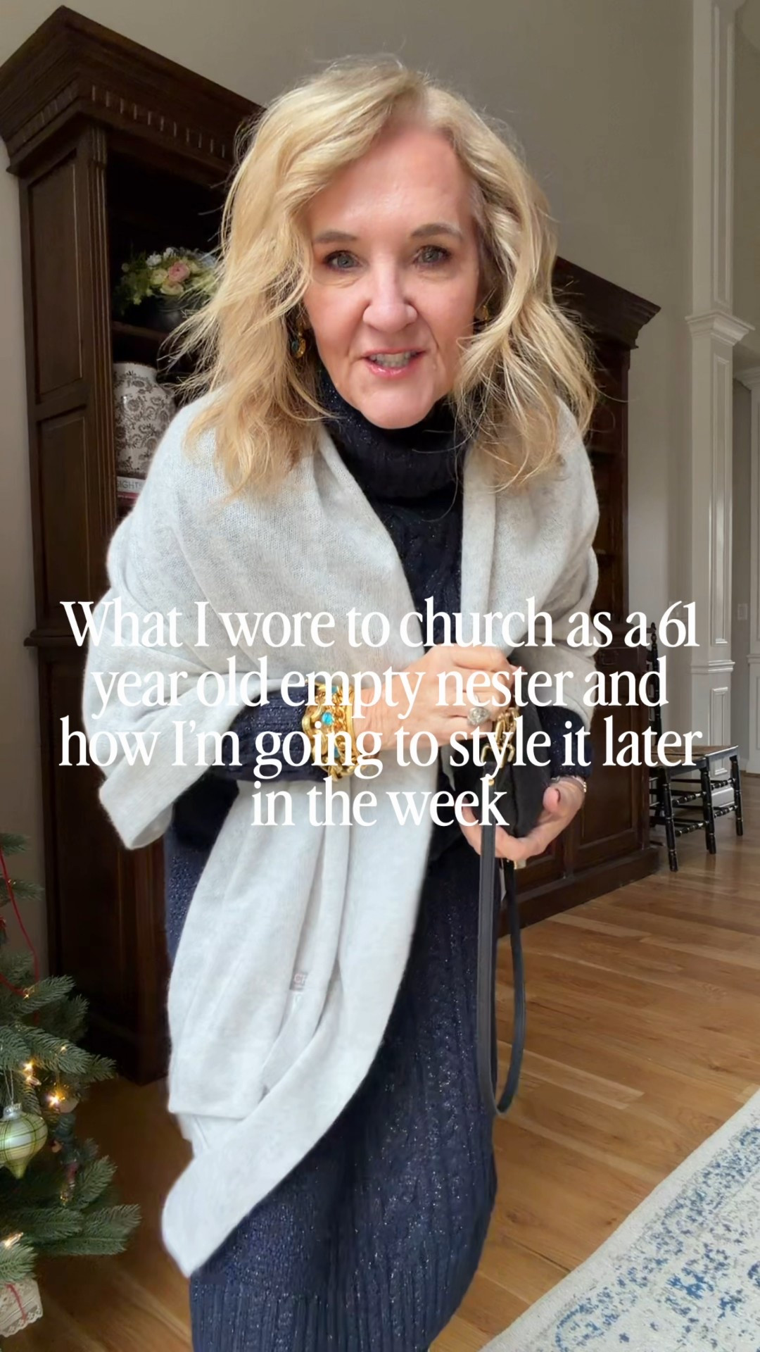 Talbots sweater skirt size small
Sweater size medium petite 
Navy with a subtle metallic shimmer 
Cashmere wrap
Linking some tall boots options 
Amazon best size medium 
Quince black ponte knit pants size 8
Spanx 1/2 zip size medium 
White tshirt size medium 
Sneakers are a lug sole 

#LTKHoliday #LTKOver40 #LTKSaleAlert