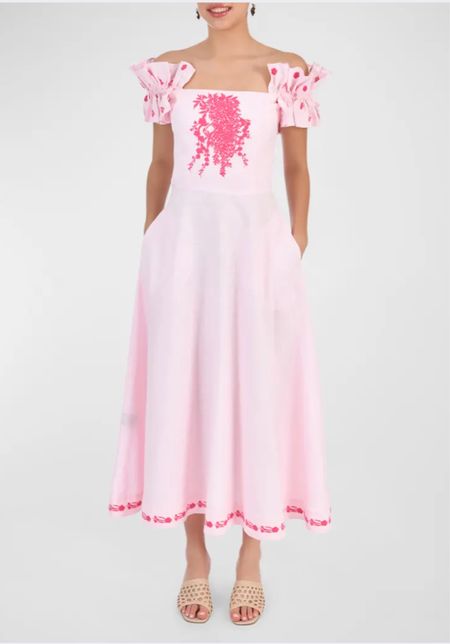 My favorite dress I’ve seen all season!!! This pink floral midi dress is perfect for a spring wedding guest

Pink wedding guest dresses, beach wedding guest dresses, beach vacation , resort vacation , black owned business dresses , pink off the shoulder dress, girl baby shower dress , pink dresses , embroidered dresses , spring dresses 

#LTKwedding #LTKSeasonal #LTKstyletip