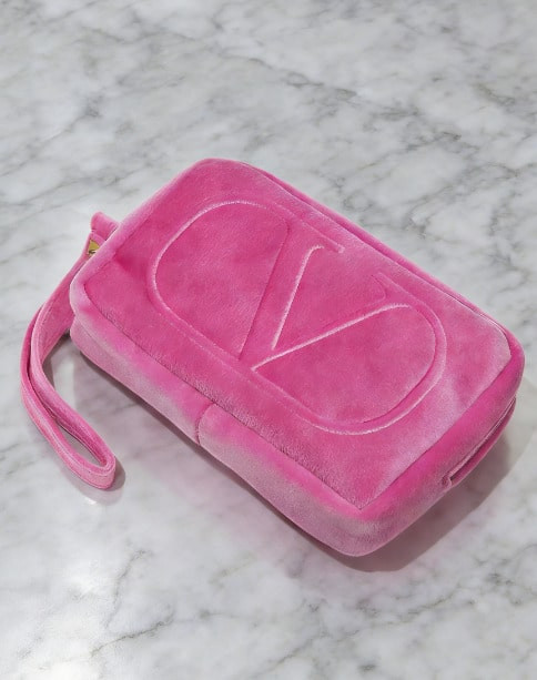 Valentino Small Cosmetic Bag, Coin Purse, Lipstick Holder, Velvet Storage Pouch, Travel Handbag | SHEIN