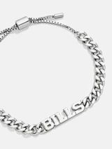 Buffalo Bills NFL Silver Curb Chain Bracelet - Buffalo Bills | BaubleBar (US)