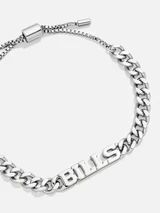 Buffalo Bills NFL Silver Curb Chain Bracelet - Buffalo Bills | BaubleBar (US)