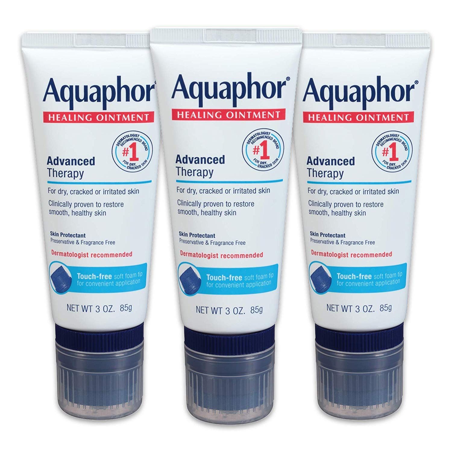 Aquaphor Healing Ointment With Touch-Free Applicator For Dry Chapped Skin, Use After Hand Washing fo | Amazon (US)