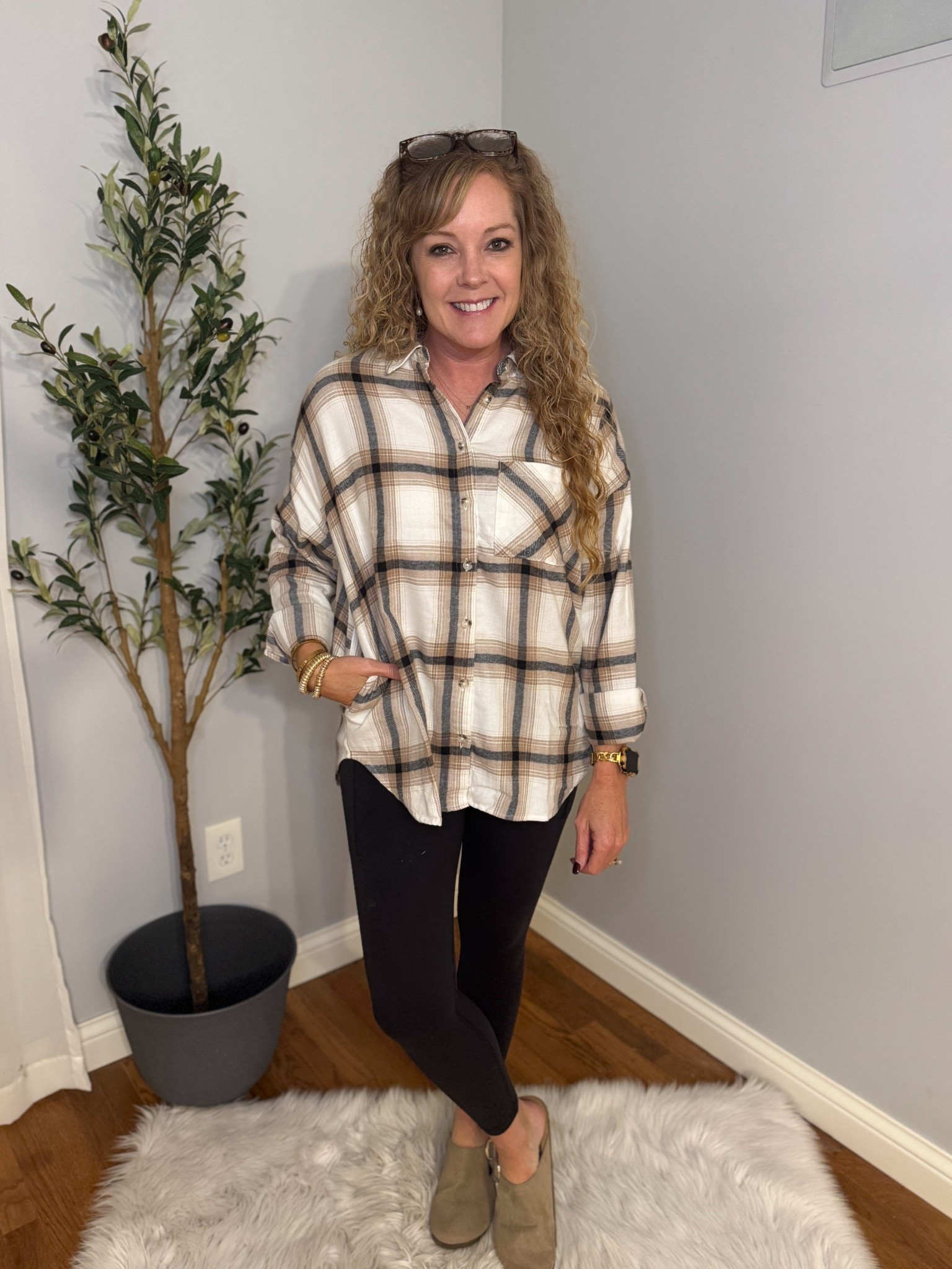 Walmart outfit / fall outfit / fall fashion / plaid shirt outfit 

Plaid shirts- wearing size small
Leggings- 25”, small
Clogs- size 8, tts 

#LTKSeasonal #LTKStyleTip #LTKFindsUnder50