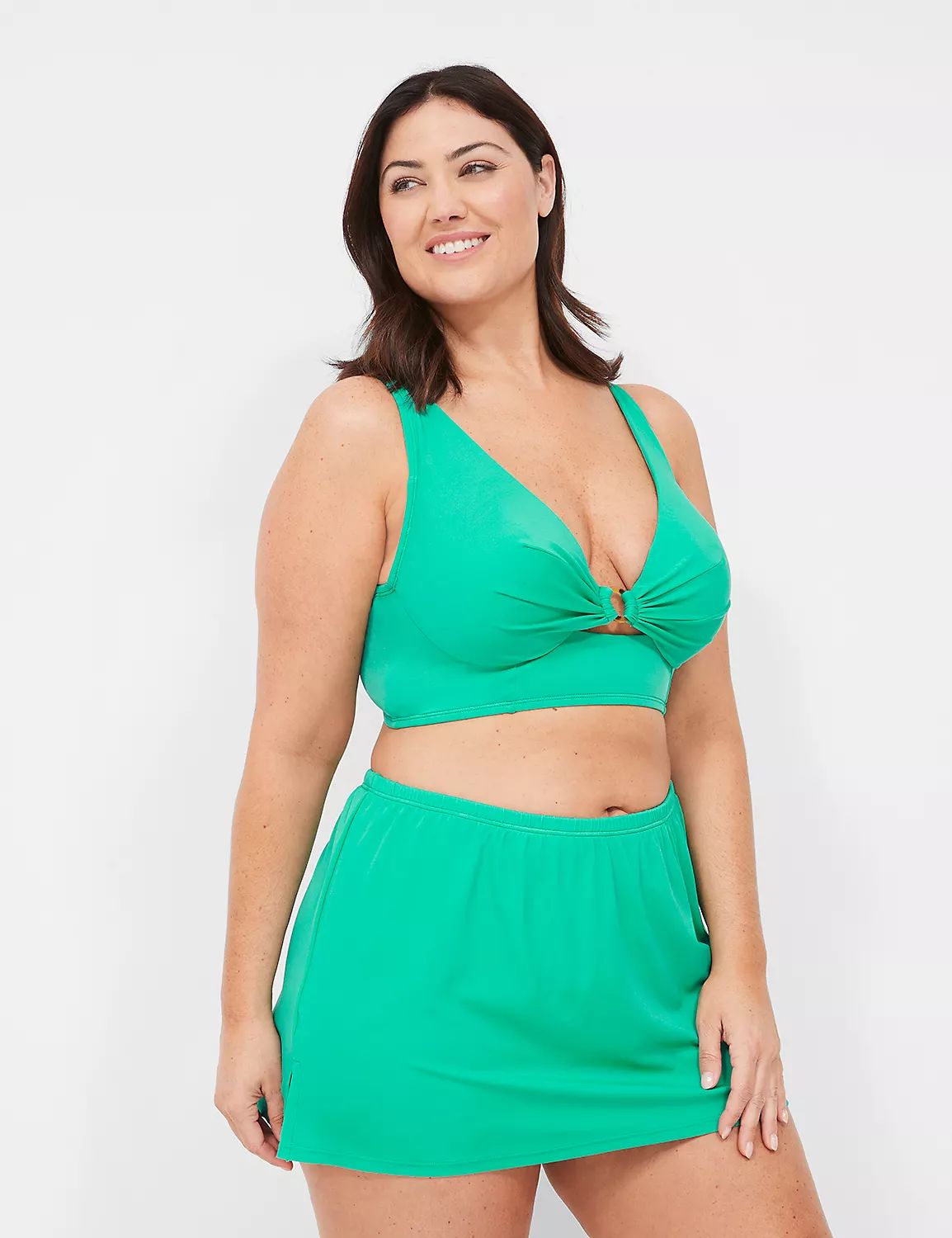 Underwire Longline O-Ring Bikini Top | LaneBryant | Lane Bryant (US)