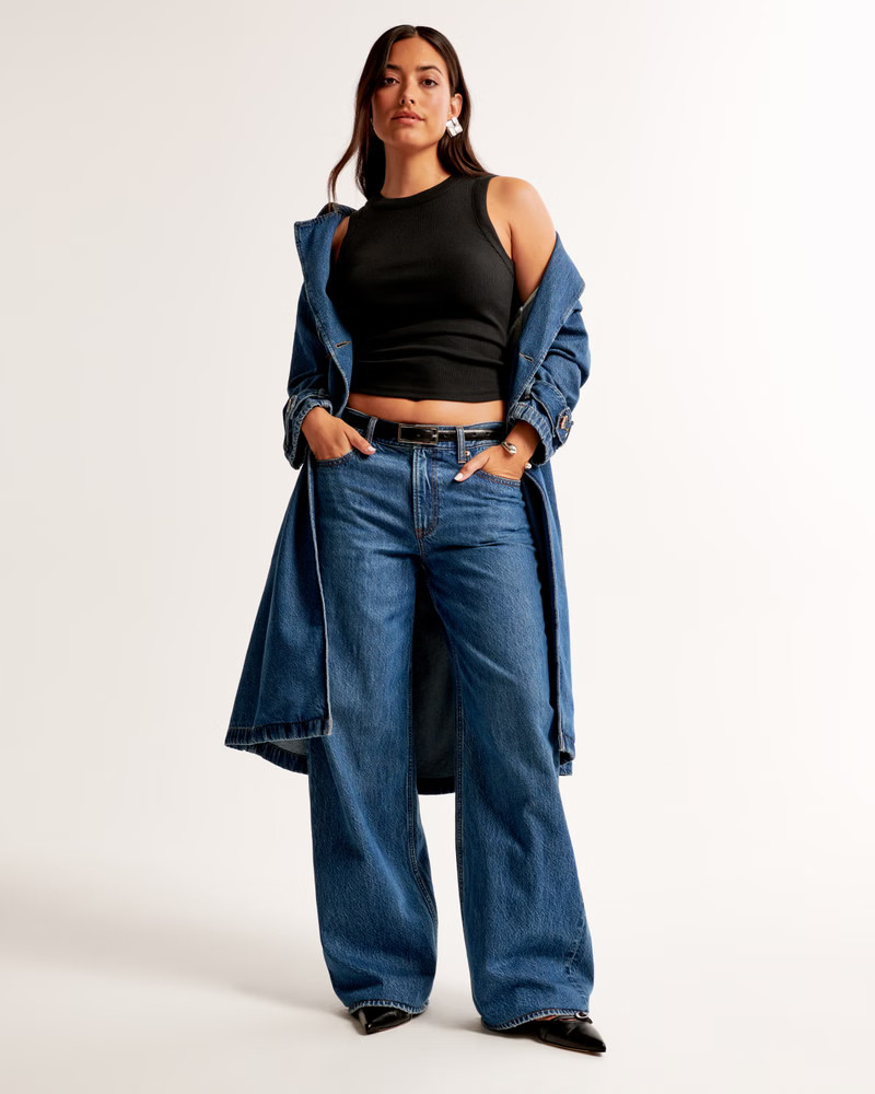 Women's Curve Love Low Rise Ultra Loose Jean | Women's Bottoms | Abercrombie.com | Abercrombie & Fitch (US)