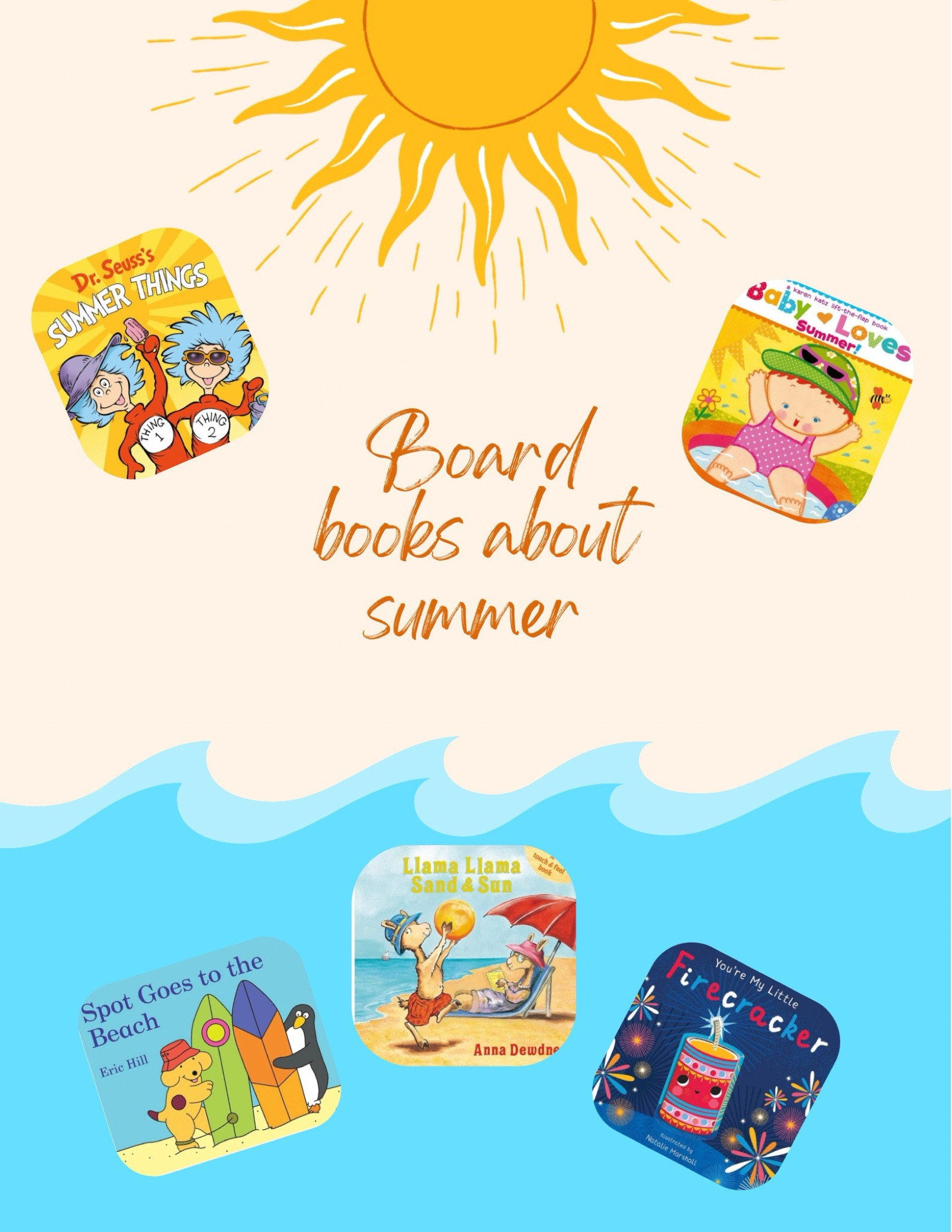 Toddler board books about summer! ☀️ 

beach 🏝️ • summer vibes • toddler books • speech development • board books • children’s literacy • toddler reads

#LTKFamily #LTKKids #LTKBaby