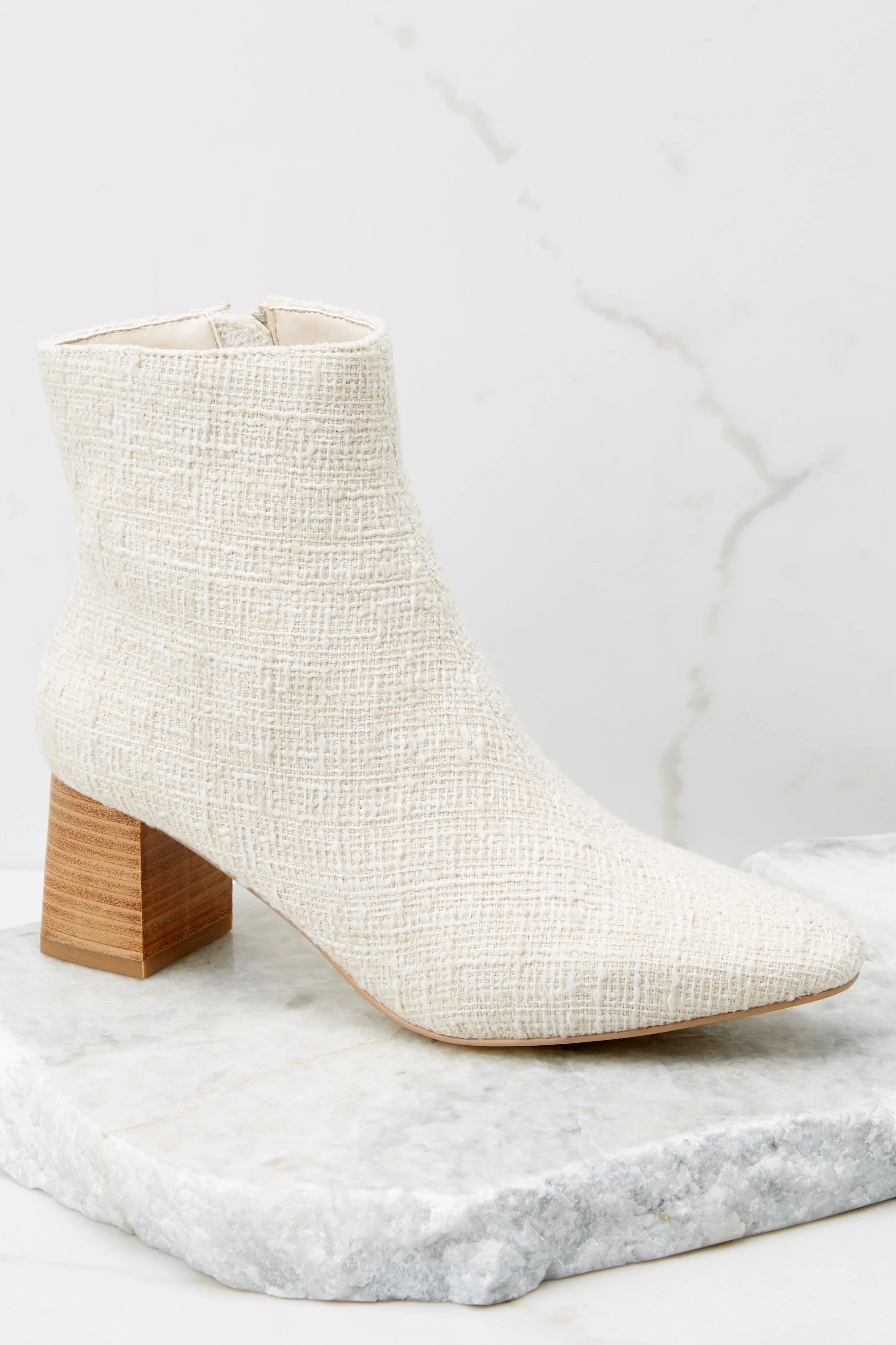 Blair Ivory Ankle Boot | Red Dress 
