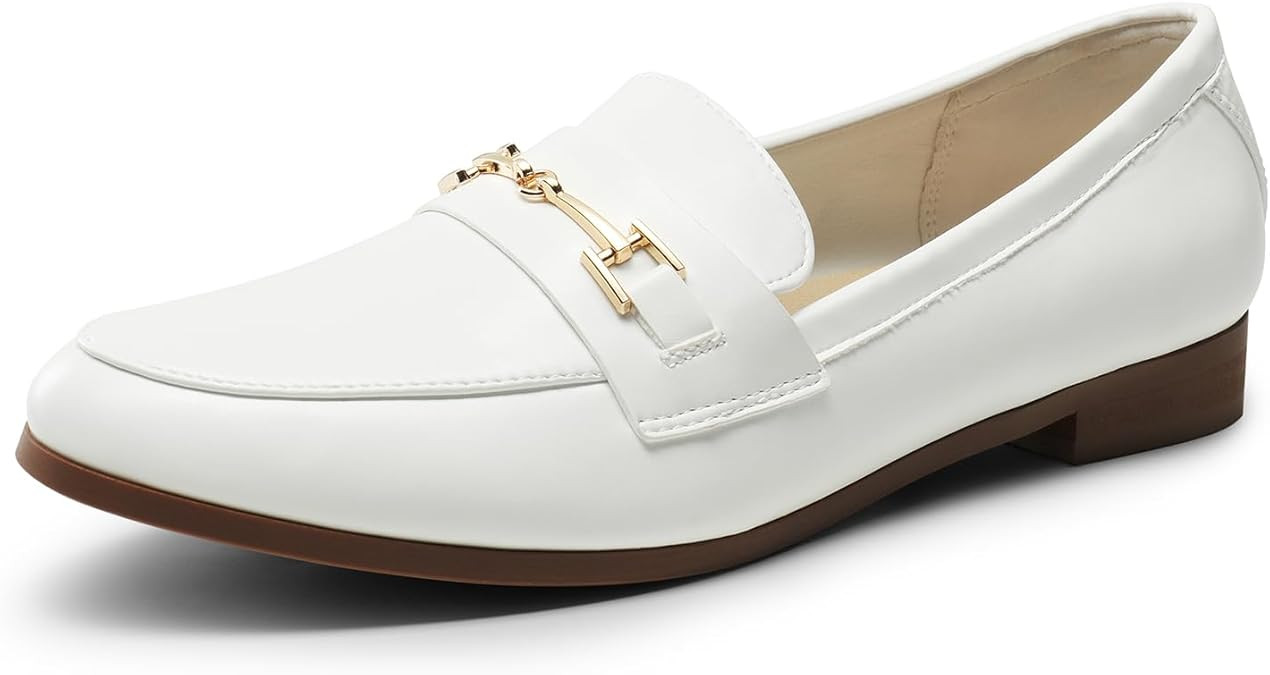 DREAM PAIRS Women's Loafers Penny Loafers Fashion Comfortable Flats Dressy Shoes | Amazon (US)
