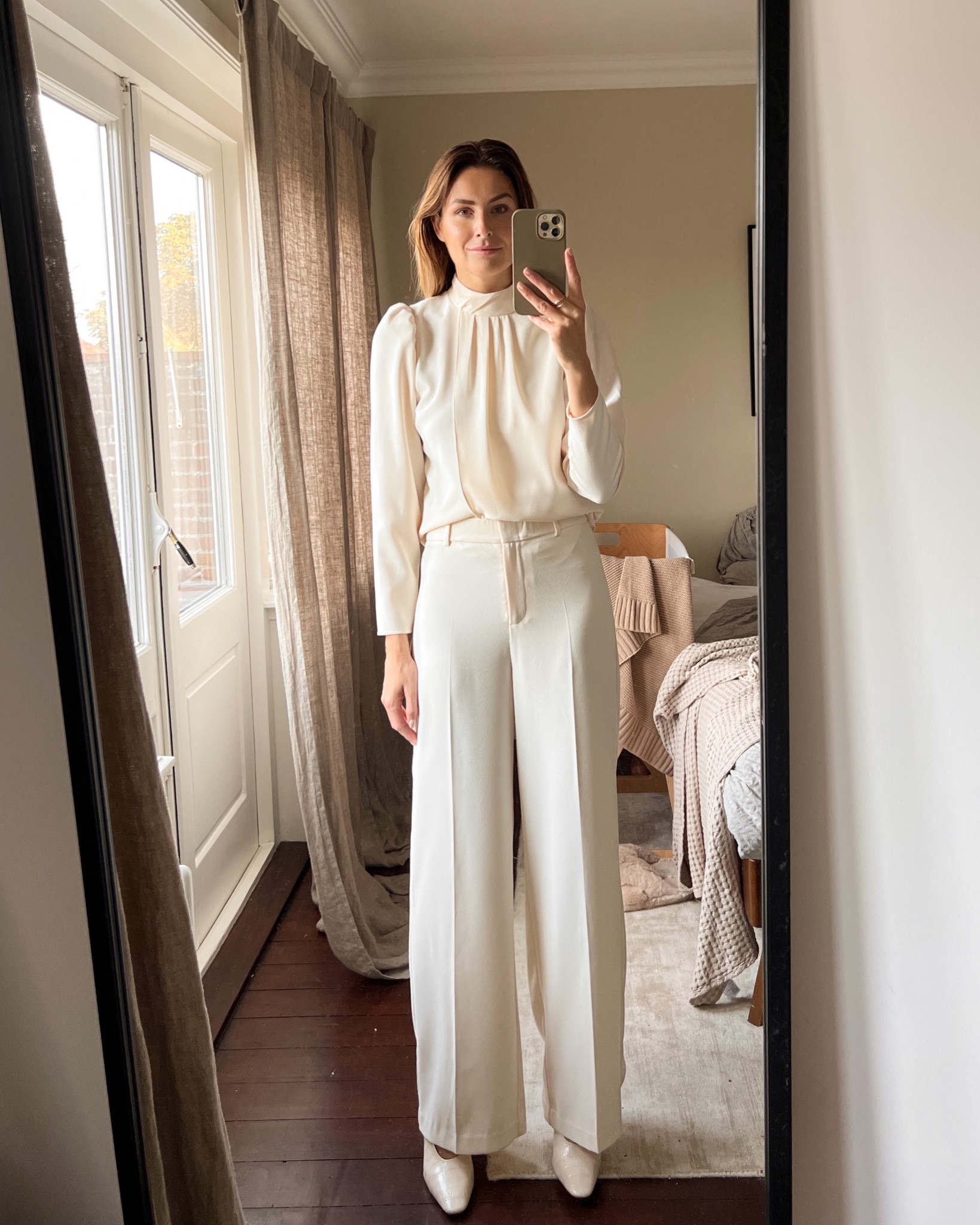 All white everything! This wide leg trousers and draped top from Dante6 are perfect for dinner, work or a party.

#LTKstyletip #LTKworkwear #LTKeurope