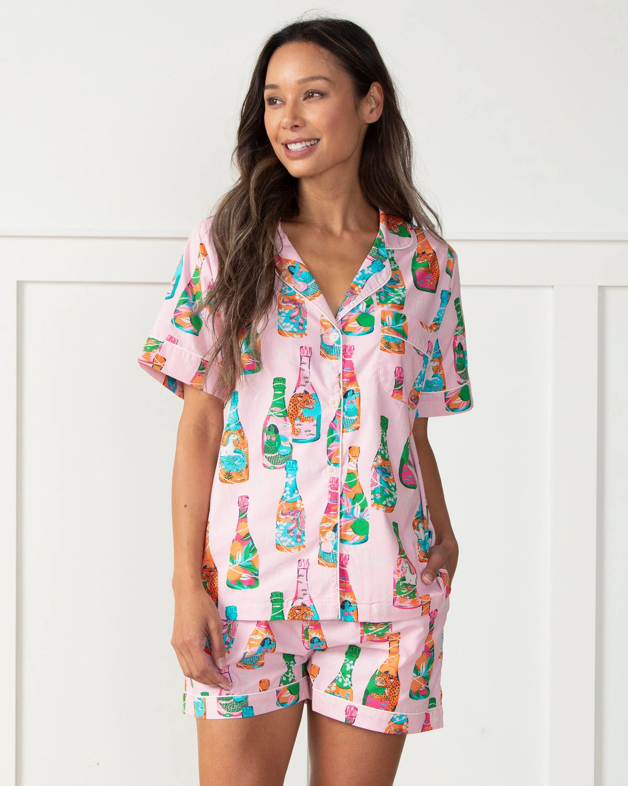 Pop the Bubbly - Short Sleep Set - Sparkling Rosé | Printfresh