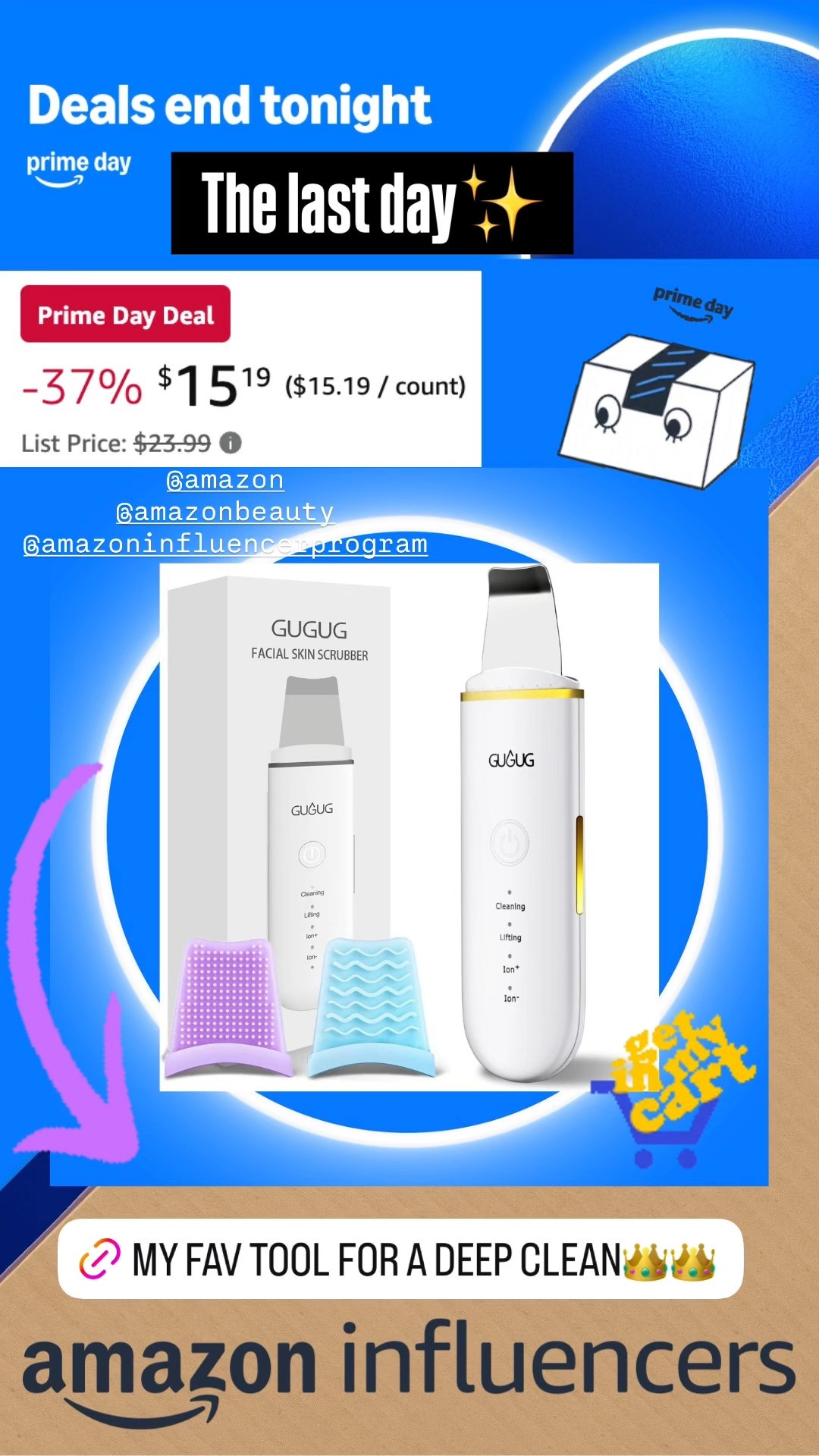 It’s the last day of Prime Day and the best time to upgrade your skincare game! 🧼✨ My go-to tools for clearer, smoother, glowier skin—like this deep cleaning skin spatula, acne tools, gua sha & more—are all still on sale! Don’t miss out on these skincare essentials 🙌💆‍♀️
#amazoninfluencer
#PrimeDaySkincare #SkincareTools #AcneCare #ClearSkinJourney #GuaShaGlow #DeepCleanSkin #AmazonPrimeDay #SkincareObsessed #GlowUpRoutine #LTKBeauty #LTKSkincare #SelfCareTools #AmazonFinds #PrimeDayDeals #SkinCareOnSale

#LTKBeauty #LTKSaleAlert #LTKFindsUnder50