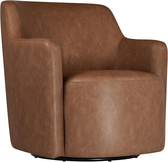 Spatial Order Upholstered 360° Barrel Back Swivel Chair | Accent Chairs for Living Room & Bedroo... | Amazon (US)