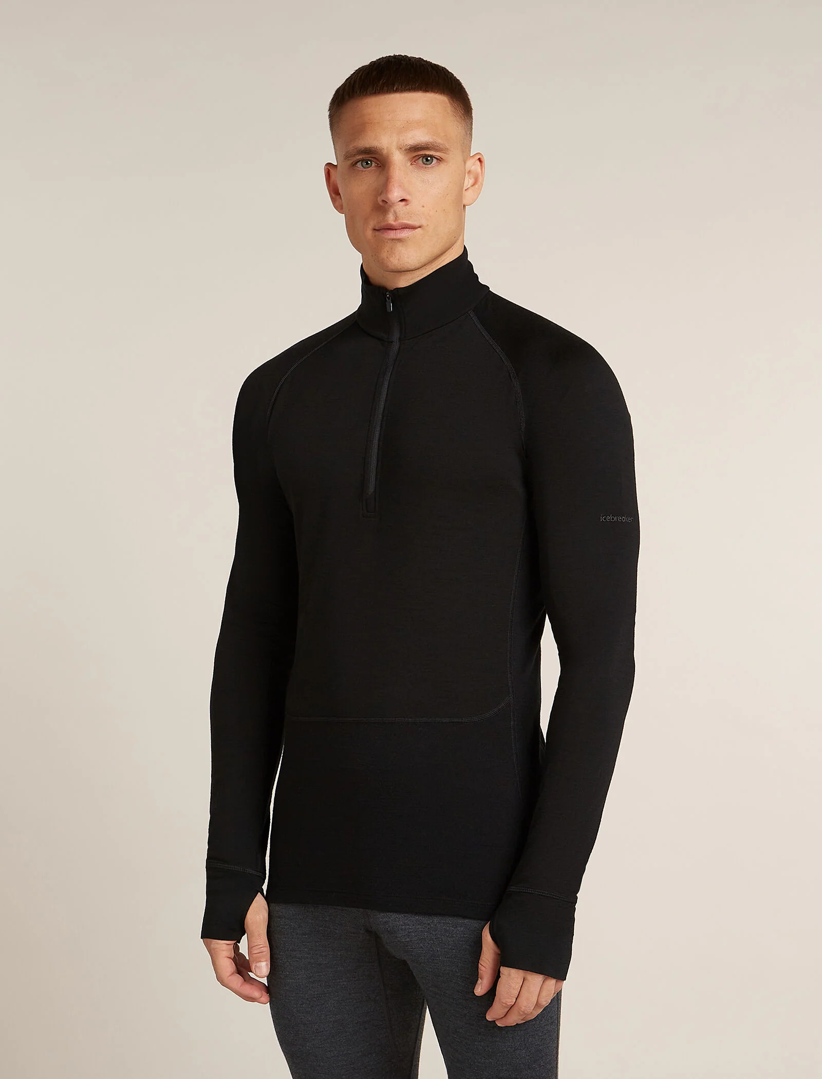 Men's Merino 200 ZoneKnit™ Long Sleeve Half Zip Thermal Top | Icebreaker US