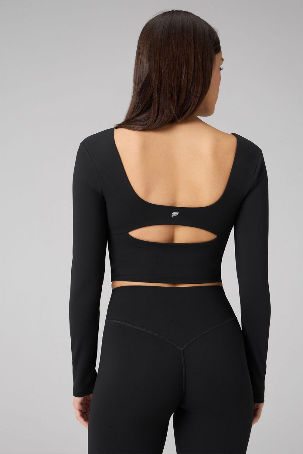 PureLuxe Long-Sleeve Built-In Bra Top | Fabletics