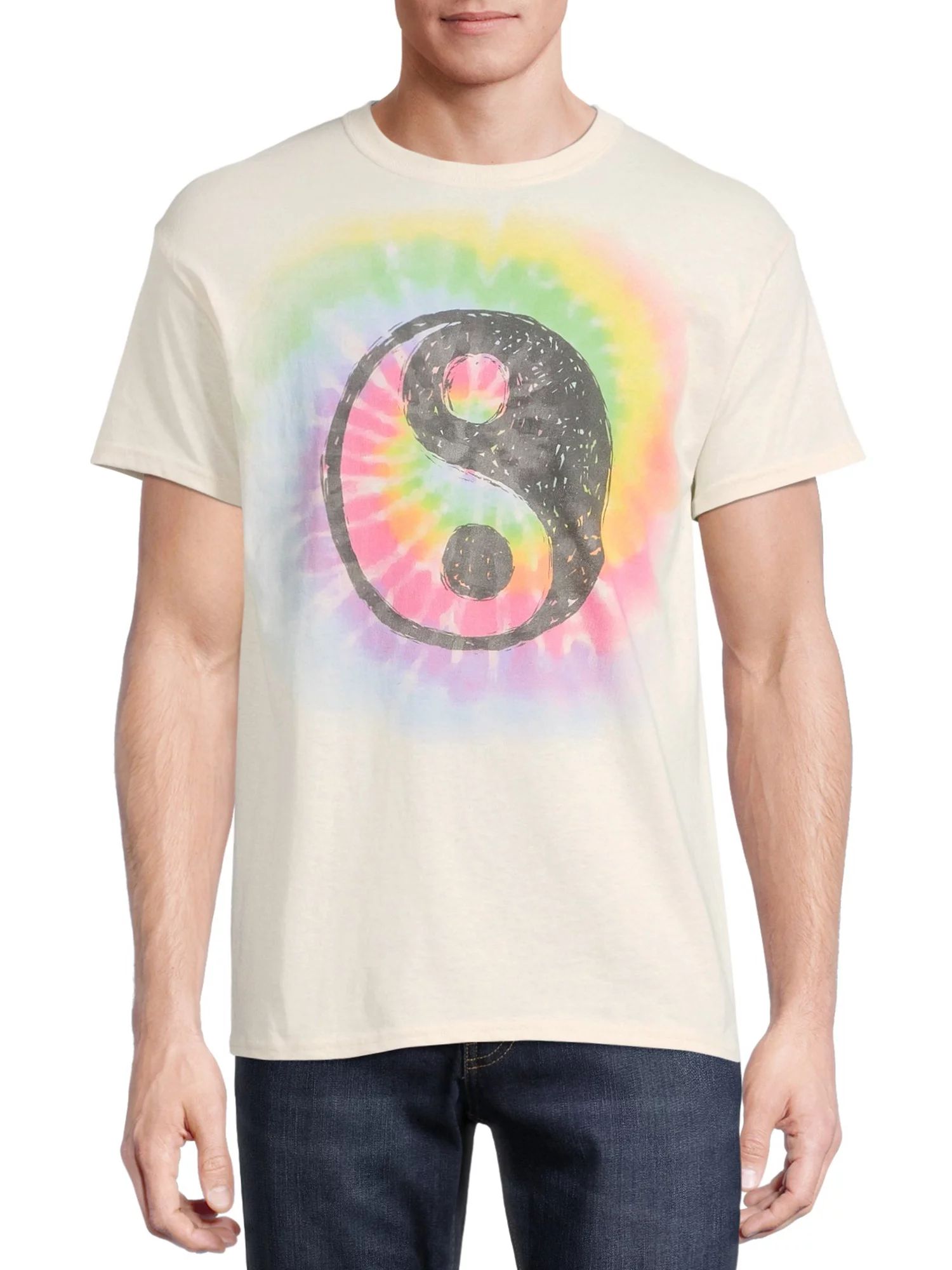 Generic Mens Yin Yang Tie Dye T-Shirt | Walmart (US)