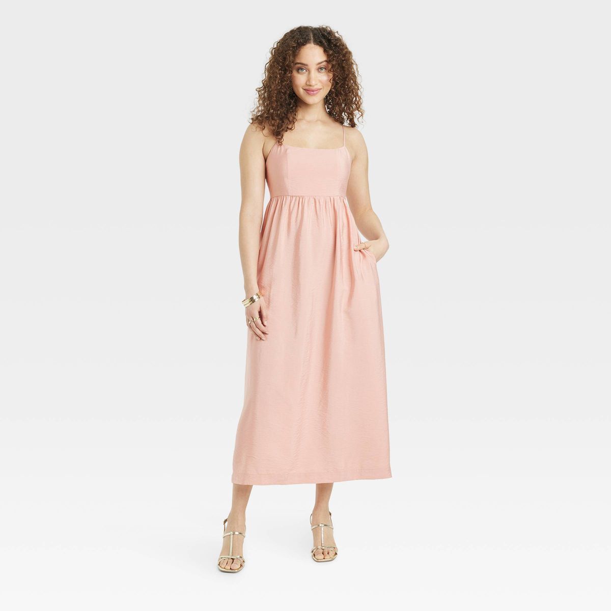 Women's Best Ever Midi Dress - A New Day™ Pink L | Target