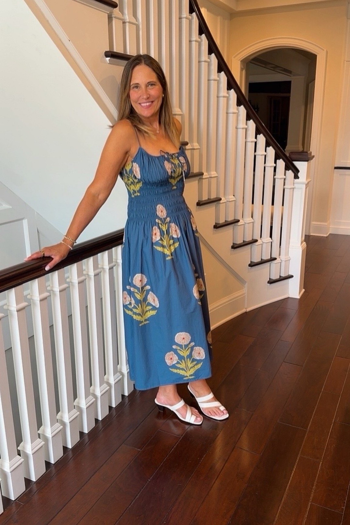 I am loving this dress for summer. It pairs so well with a lightweight pink or white cardigan, especially for cooler evenings. I went with a small heel here, but sandals would look just as cute.

#LTKootd #LTKgrwm #LTKdayinmylife