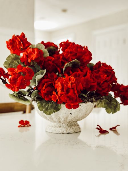 You need these faux red geraniums this summer! 

#LTKHome #LTKSeasonal #LTKFindsUnder50