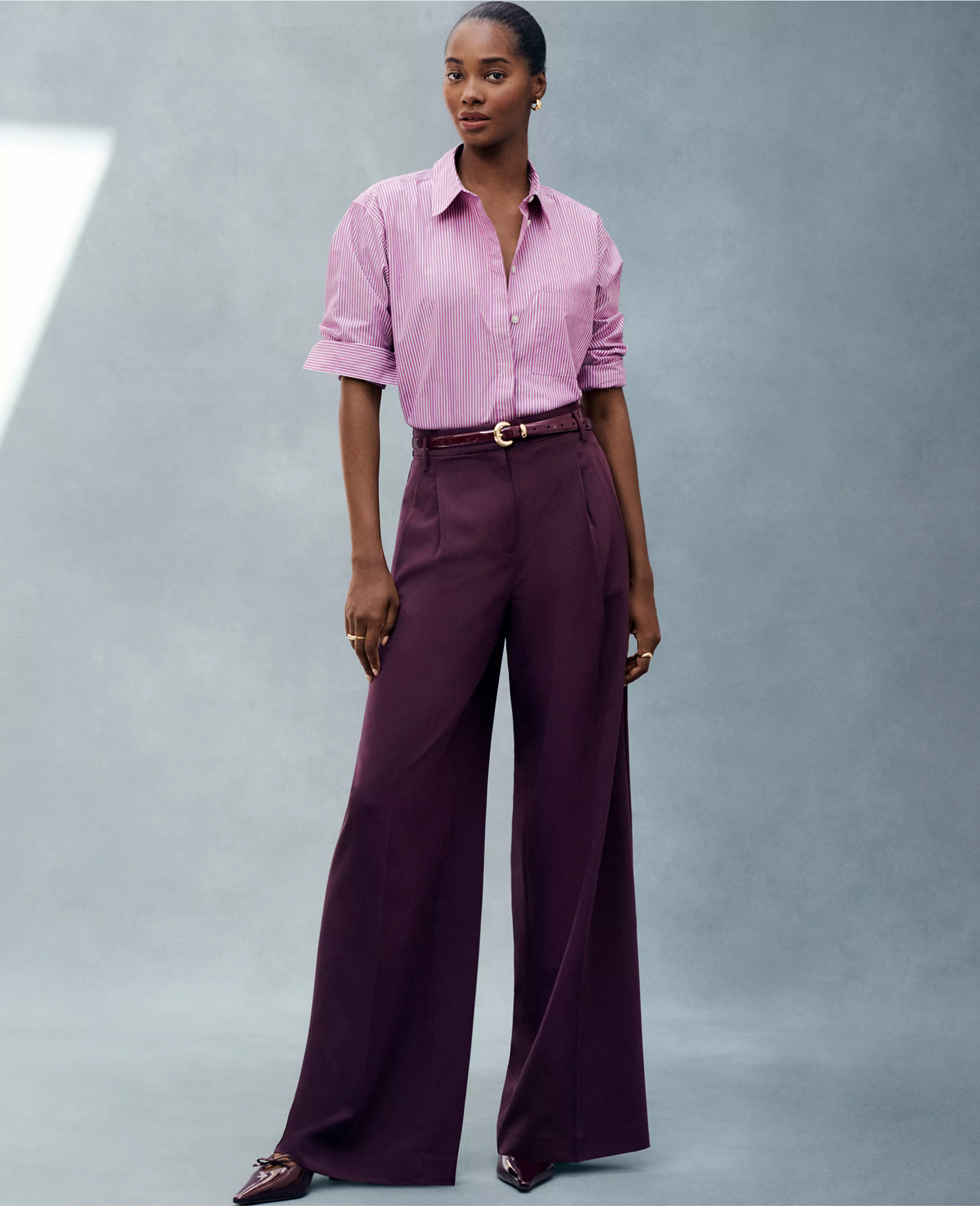 The Pleated Wide-Leg Pant | Ann Taylor