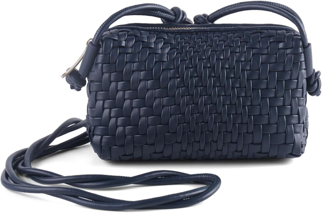 Woven Crossbody Bags for Women, Small Cross Body Braided Purse, Trendy Vegan Leather Shoulder Han... | Amazon (US)