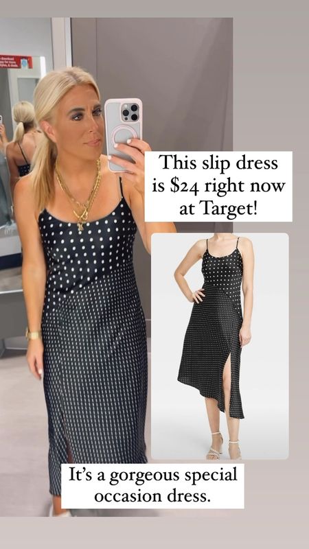 Loving this perfect slip dress! It’s PERFECT for any summer occasion! On my $24!! #target

#LTKFindsUnder50 #LTKStyleTip