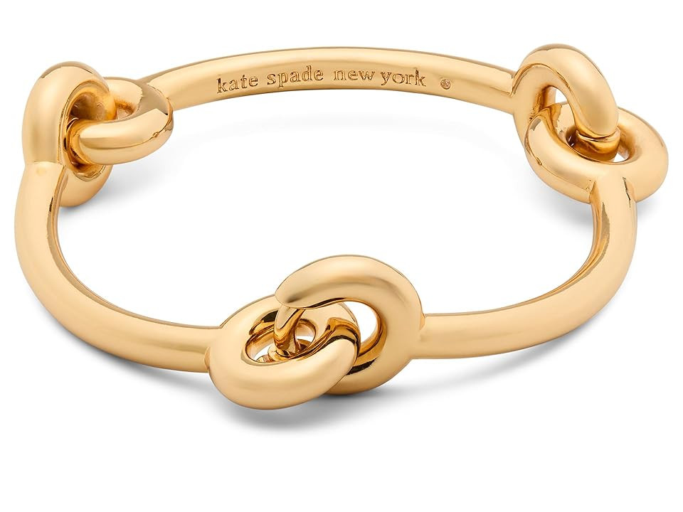 Kate Spade New York Interlock Bangle Women's Bracelet Gold, Brass | Zappos