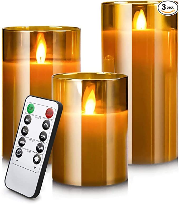 Amazon.com: Led Flameless Candles for Halloween Decorations, Battery Operated Flickering Moving W... | Amazon (US)