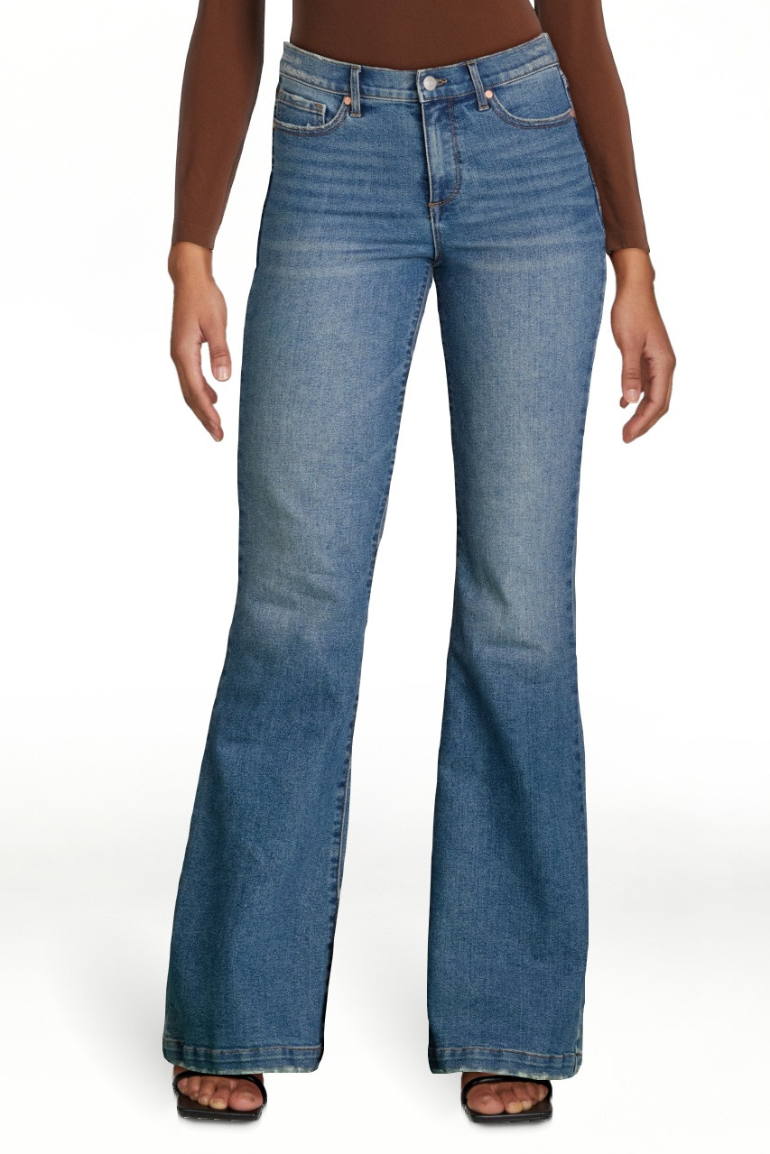 Sofia by Sofia Vergara Women's and Women's Plus Melisa Flare High Rise Jeans, 30.5", 32.5" and 34... | Walmart (US)