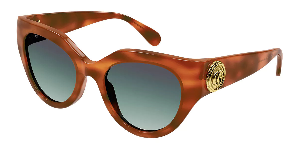 Gucci GG1408S 004 Women’s Sunglasses Tortoiseshell Size 52 - Free RX Lenses | SmartBuyGlasses Global