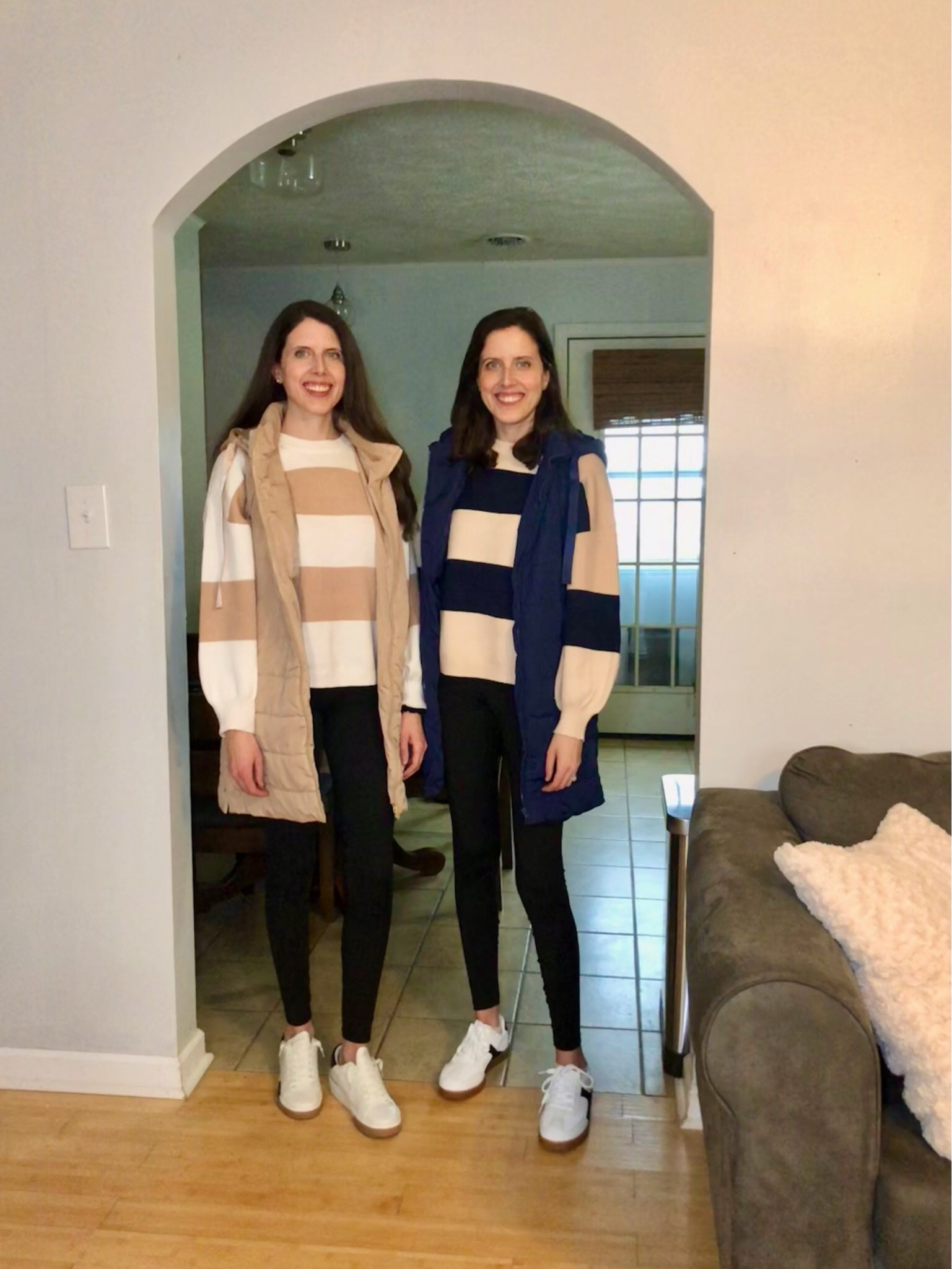 Stripe sweater and long puffer vest is one of our go to everyday winter outfits. ❄️ ⛄️ 
Love the length of this puffer vest and the hood.


#LTKSeasonal #LTKFindsUnder100 #LTKActive