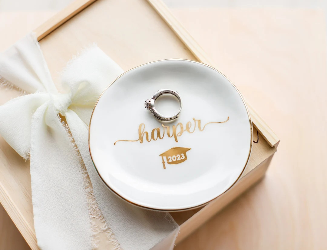 Graduation Jewelry Dish | Daughter Grad Gift | College Graduation | Graduation Gift for Her | Per... | Etsy (US)