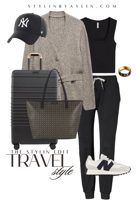 OOTD- Travel edition, casual style, cardigan, BEIS luggage, new balance, travel style #Stylinbyaylin #Aylin

#LTKstyletip #LTKSeasonal