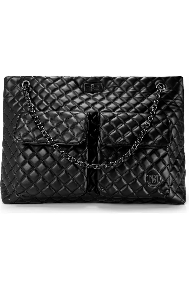 BADGLEY MISCHKA Diana Quilted Vegan Leather Weekender Duffel Bag | Nordstrom | Nordstrom
