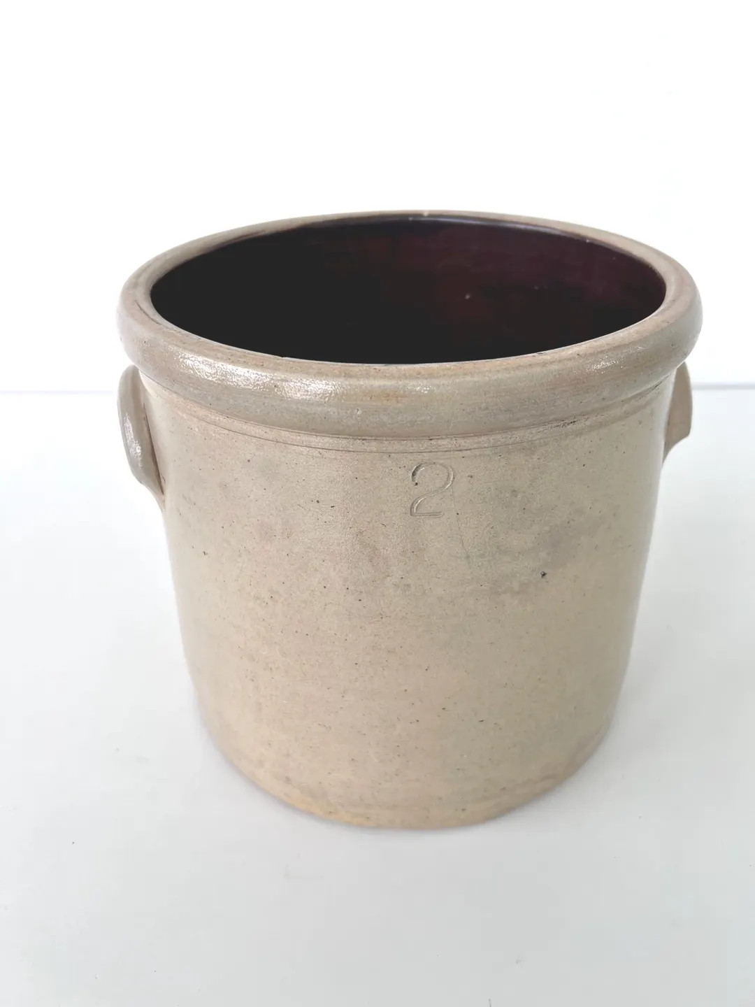 Antique Stoneware Crock, #2 Mark, Rustic Farmhouse Decor - Etsy Canada | Etsy (US)