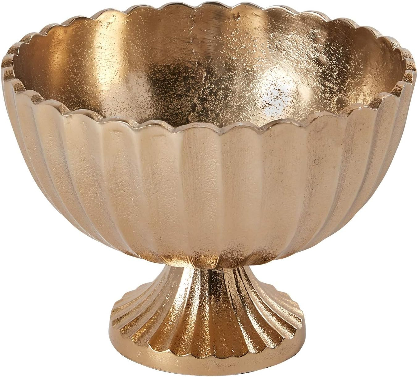 Accent Decor Scallop Compote for Plant and Flowers| Modern Bowl Decor for Home or Office l Indoor and Outdoor Vase for Any Event Decorations (8.5x 6.25) (73351) | Amazon (US)