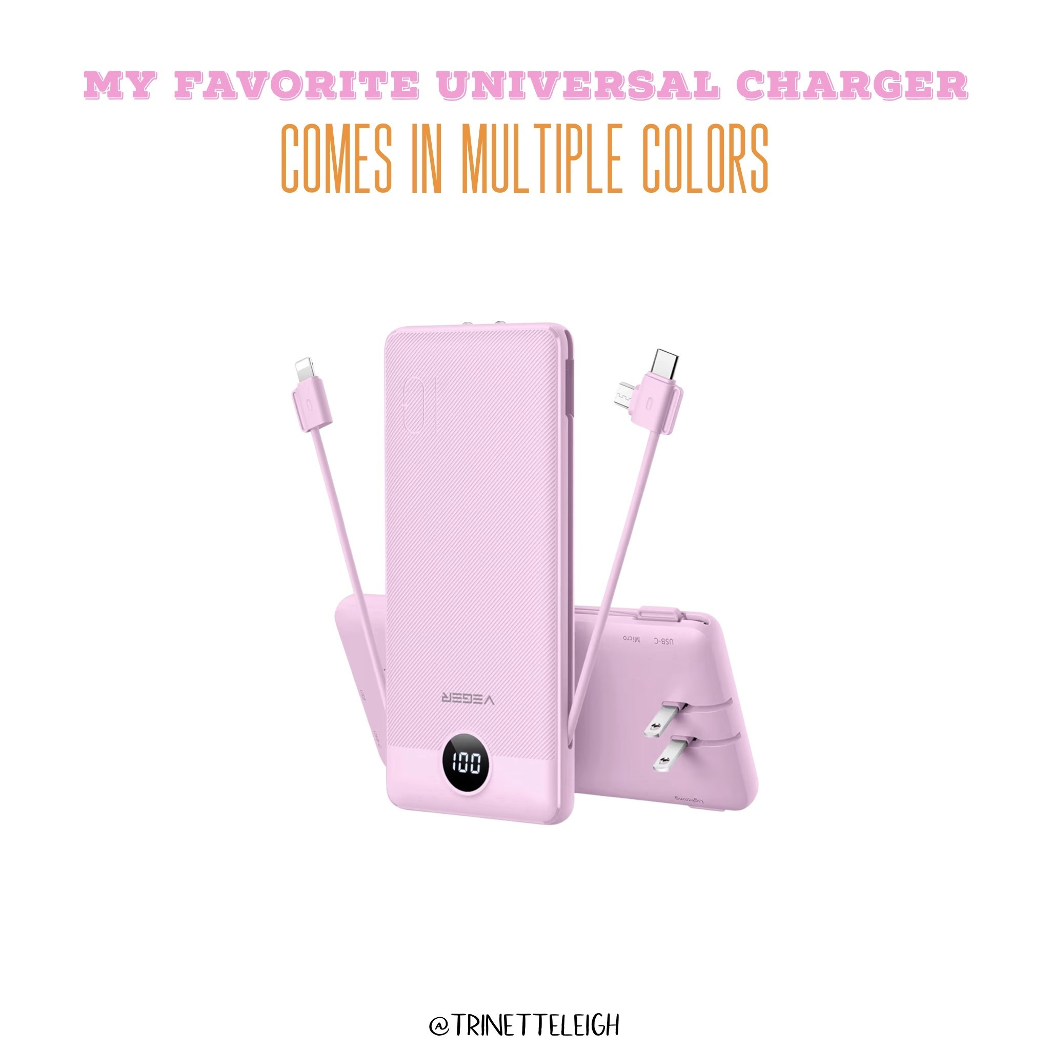 Universal charger for lots of devices. Phone charger and tablet charger. Great device for traveling .

#LTKHome #LTKTravel