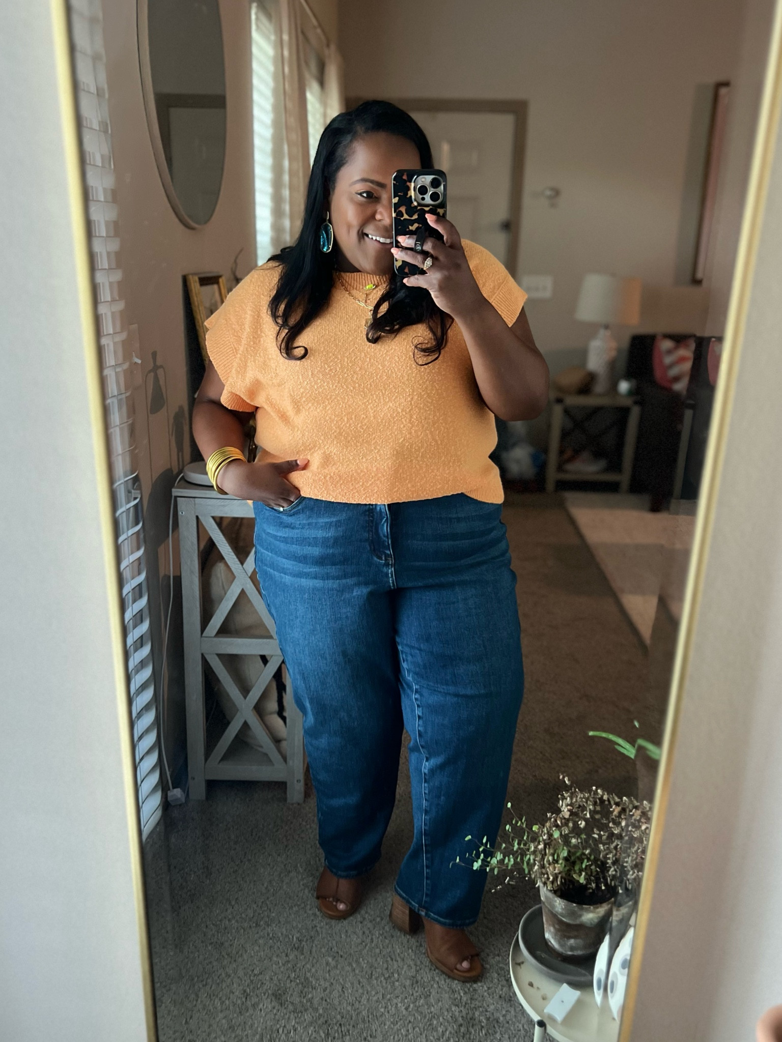 Casual Friday workwear style inspo on this Jean day! Loving these Universal Standard barrel jeans paired with this relaxed sweater from LOFT! Use code: INFS-AMBNICOLE to save 10% off anything at Universal Standard! @leliassoutherncharm

Size deets: 
👖- size 14
👚 - size XL

Summer dress / mom style / midsize style / curvy style / everyday style / casual summer / Nashville outfit / dainty jewelry / Nordstrom / Kendra scott

#LTKPlusSize #LTKSummerSales #LTKMidsize