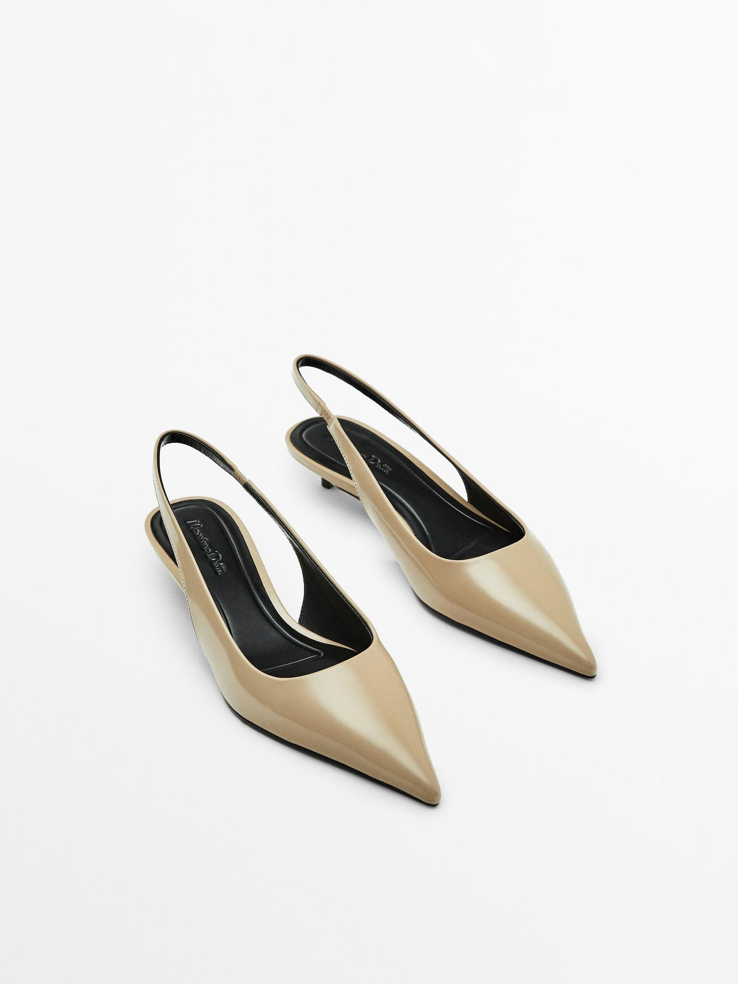 Absatzschuhe mit offener Ferse | Massimo Dutti DE