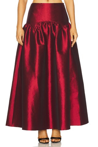 MORE TO COME Carson Skirt in Oxblood from Revolve.com | Revolve Clothing (Global)