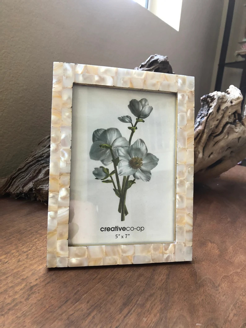 Mother of Pearl 5x7 Frame - Etsy | Etsy (US)