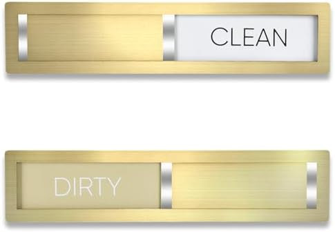 Dishwasher Magnet Clean Dirty Sign,Premium Stainless Steel Grade 304,Matte Finish Clean/Dirty Ind... | Amazon (US)