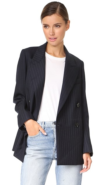 Jara Pinstripe Double Breasted Blazer | Shopbop