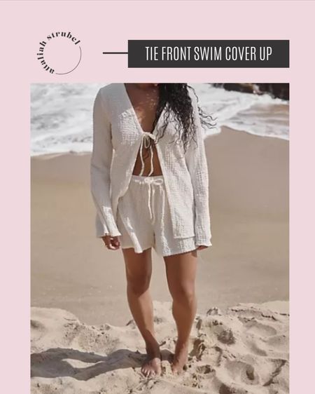 This swimsuit coverup is everything! It's lightweight so it is perfect for summer! I love the tie-front🙌 Linking other cover up styles!

#LTKStyleTip #LTKSeasonal #LTKSwim