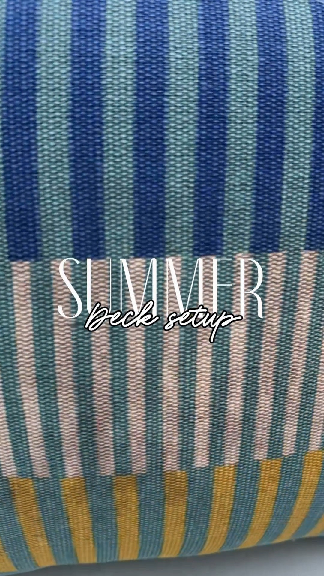 Summer deck set up☀️

#LTKvlog #LTKHome #LTKSeasonal